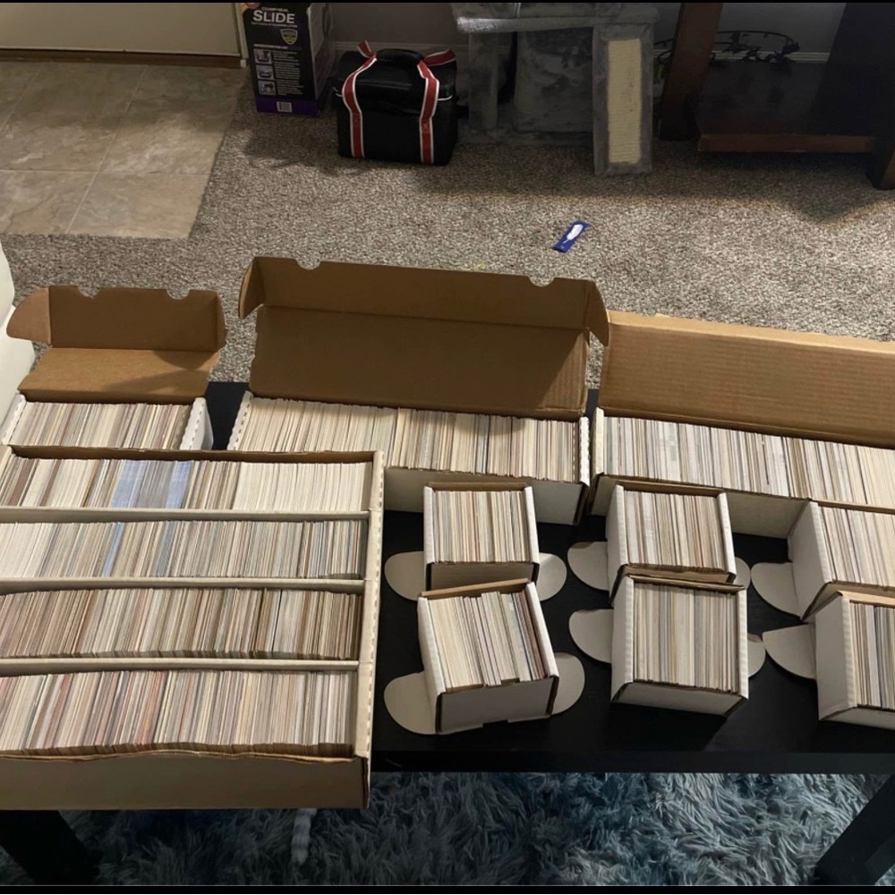Topps Trading Card Collection in White Boxes